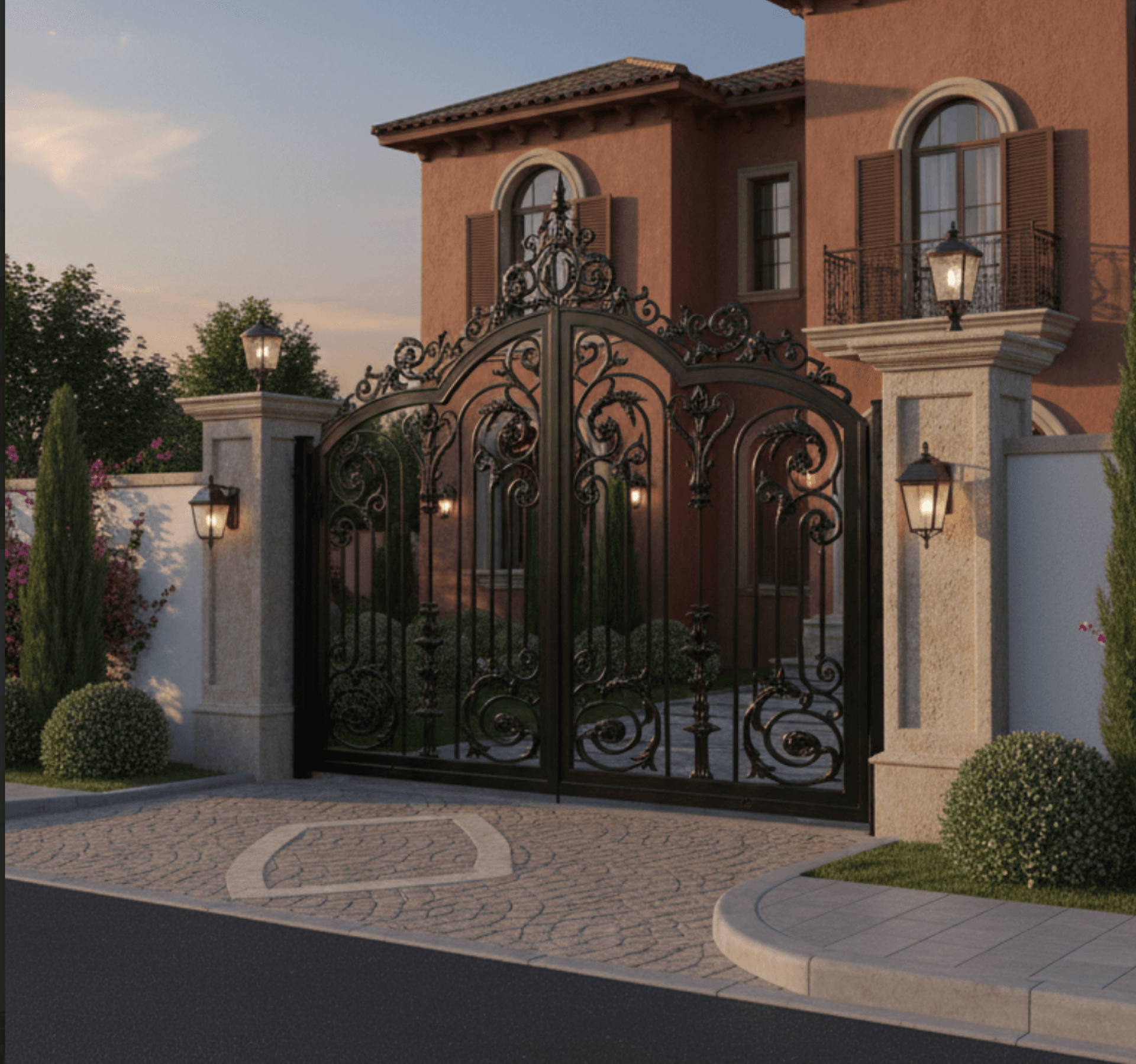 بوابات وأسوار حديدية مخصصة