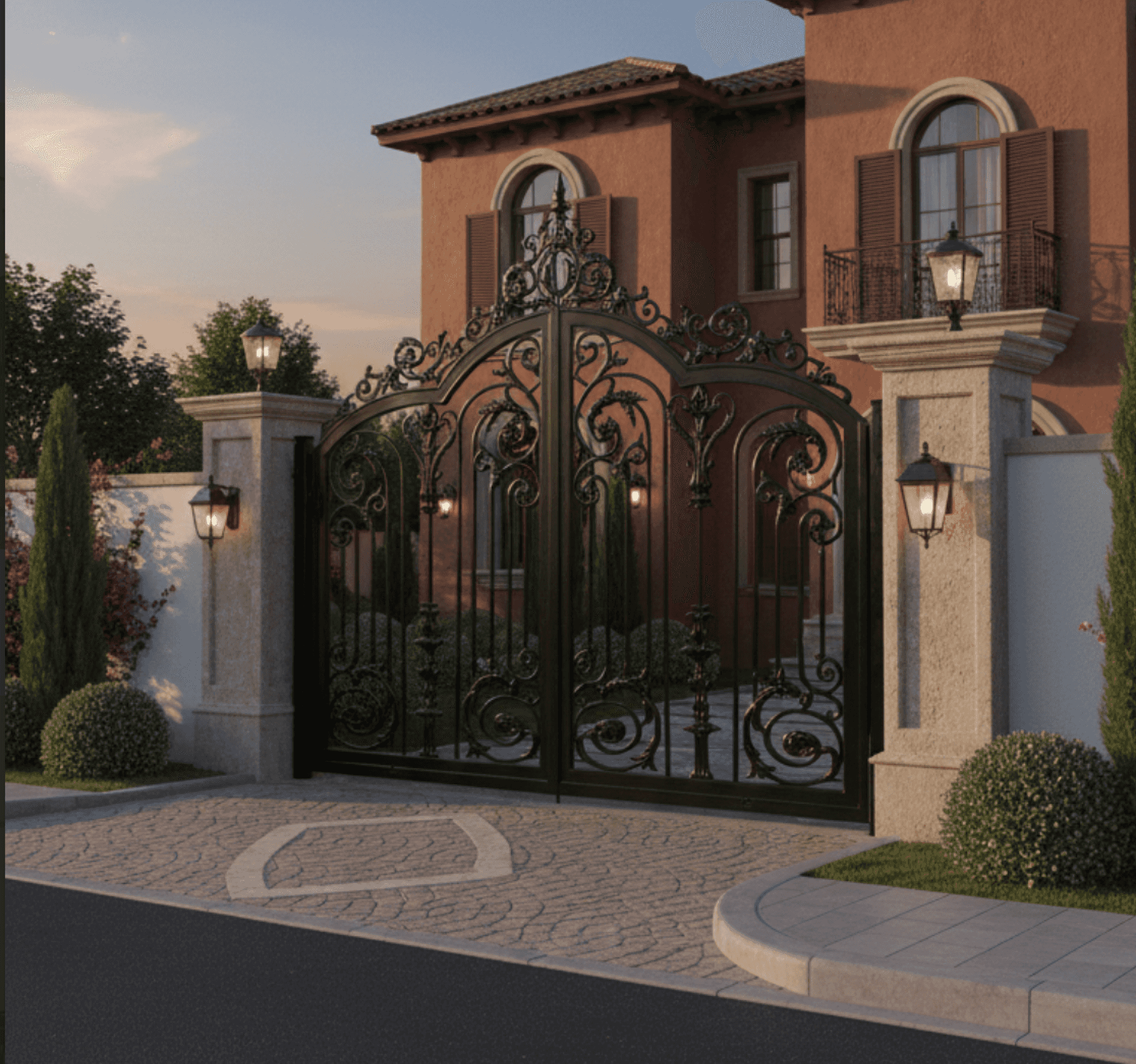 بوابات وأسوار حديدية مخصصة